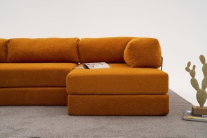 Canapea pe colț Comfort - Orange - Img 3