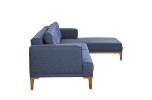Canapea pe colț Vina Corner - Dark Blue, Atlantic Pine - Img 7