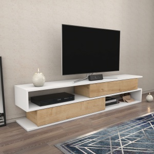 Comoda TV Cortez - White, Oak - Img 2