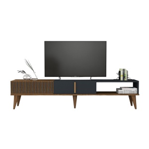 Comoda TV Milan Alt - Walnut, Anthracite - Img 5