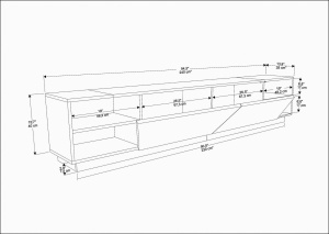 Comoda TV Rhodes - Anthracite, Oak - Img 6