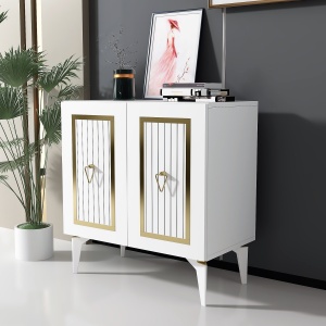 Consolă Capri - White, Gold - Img 2