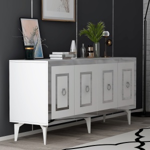 Consolă Karya - White, Silver - Img 3
