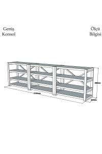 Consolă Prof - Walnut, Black - Img 5