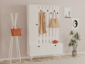 Dulap cu raft Lala - White - Img 1