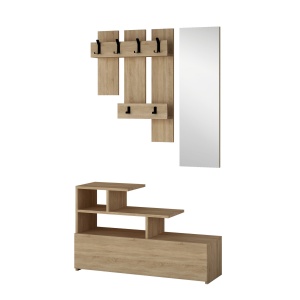 Dulap cu raft Vesty - Oak, Oak - Img 3