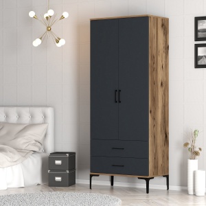Dulap Kumsal T - Walnut, Anthracite - Img 3