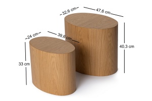Masa Elipse Set - Oak - Img 6