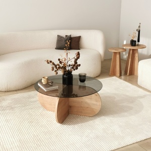 Masuta de cafea Bubble - Sapphire Oak, Fume - Img 4