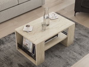 Masuta de cafea Iris - Travertine - Img 3