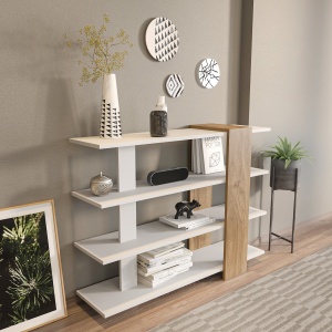 Raft Nur - White, Walnut - Img 3