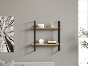 Raft perete Buba - Sapphire Oak, Black - Img 2