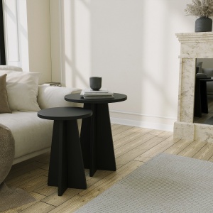 Set de masa pentru cafea Mushroom 2 - Black - Img 2