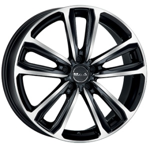 6,0X15 MAK MAGMA 4/100 ET40 CH72 - Gloss Black / Polished