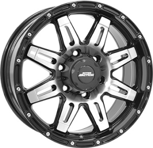 8,0X17 IA GRABBER 6/139,7 ET25 CH110,1 - Gloss Black / Polished
