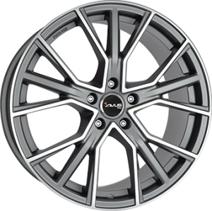 8,0X18 AVUS AF18 5/112 ET35 CH66,4 - Dull Anthracite / Polish