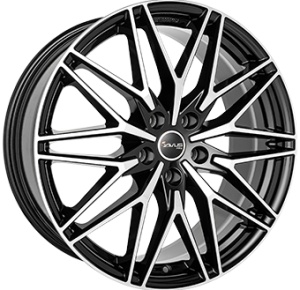 8,0X19 AVUS AC-MB6 5/120 ET45 CH72,6 - Gloss Black / Polished