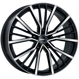 8,5X21 MAK UNION 5/112 ET43 CH57,1 - Gloss Black / Polished