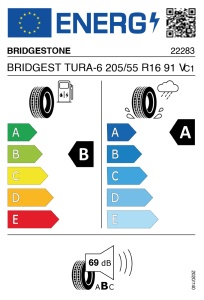 BRIDGESTONE TURANZA 6 Enliten 205/55 R16 - Img 4