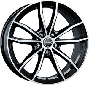 RIAL X12 9X20 5X112 ET38 66.5 DIAMOND-BLACK FRONTPOLISHED KBA-53989 M+S