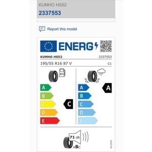 195/ 55 R16 87V Kumho Ecsta ES52 - Img 3
