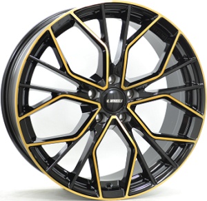 8,0X19 IT WHEELS TIARA 5/112 ET45 CH66,5 - Gloss Black / Gold