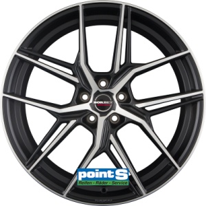 BORBET QX 8X19 5X112 ET49 66.5 BLACK POLISHED MATT KBA-53964 498030