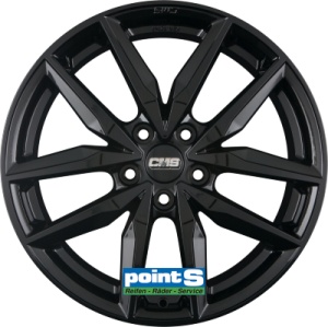 CMS C28 7X17 5X100 ET40 57.1 COMPLETE BLACK GLOSS KBA-52366 M+S