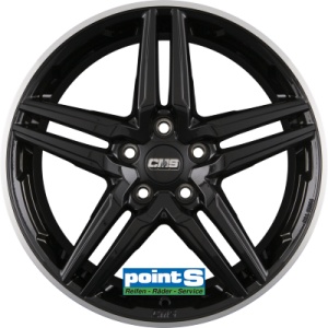 CMS C29 8X18 5X114.3 ET45 67.2R DIAMOND RIM BLACK GLOSS KBA-53096 M+S