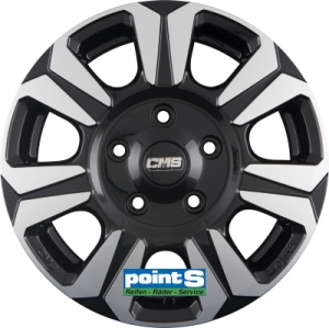 CMS C31 6.5X16 5X118 ET60 71.1 DIAMOND BLACK GLOSS KBA-53122 M+S