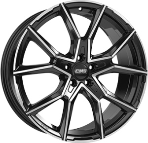 CMS C33 8.5X20 5X108 ET50 63.4 DIAMOND BLACK GLOSS KBA-54248 M+S
