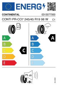 CONTINENTAL 245/45 R19 98W PREMIUM CONTACT 7 - Img 3