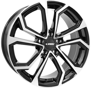 6,5X16 IT WHEELS ELLA 5/112 ET45 CH66,5 - Gloss Black / Polished