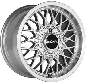 7,5X15 RONAL LS 4/100 ET25 CH57,1 - Silver / Polished