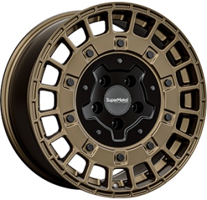 7,5X17 SUPERMETAL RIG 6/130 ET55 CH84,1 - Bronze / Dual Black