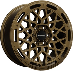 8,0X18 SUPERMETAL CAGE 6/130 ET45 CH84,1 - Dull Bronze
