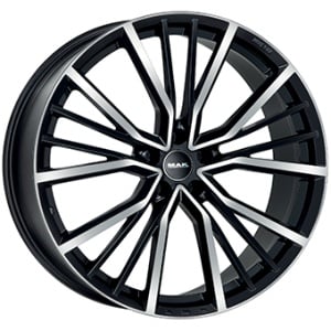 8,5X20 MAK UNION 5/112 ET40 CH66,45 - Gloss Black / Polished