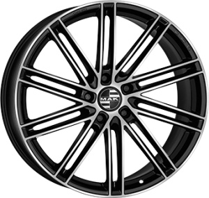 8,5X21 MAK LEIPZIG 5/130 ET46 CH66,45 - Gloss Black / Polished