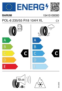BARUM 235/55 R18 104H XL M+S POLARIS 6 - Img 4