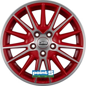 CMS C23 6.5X16 4X108 ET20 65.1 DIAMOND RED GLOSS KBA-53223 M+S
