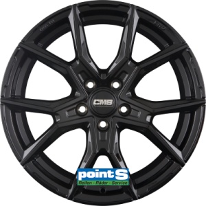 CMS C33 8X19 5X112 ET47 66.5 COMPLETE BLACK GLOSS KBA-54207 M+S
