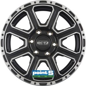 DOTZ KALAHARI BP 8.0X18 5X120 ET42 65.1 SCHWARZ GLŽNZEND/FRONTPOLIERT
