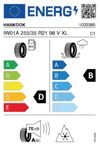 Hankook iON i*cept IW01A EV SUV Sound Absorber XL 255/35 R21 98V - Img 3