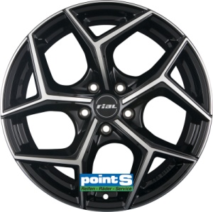 RIAL SALENTO 8X19 5X114.3 ET40 70.1 DIAMOND-BLACK FRONTPOLISHED KBA-54915 M+S