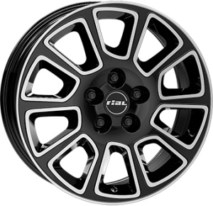 RIAL TRANSPORTER 2 6X16 5X112 ET30 66.6 DIAMOND-BLACK FRONTPOLISHED KBA-54374 M+S