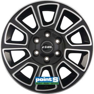 RIAL TRANSPORTER 2 7.5X18 5X160 ET50 65.1 DIAMOND-BLACK FRONTPOLISHED KBA-54373 M+S