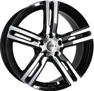 6,5X16 IA KARGIN 5/118 ET45 CH71,1 1000KG - Gloss Black / Polished