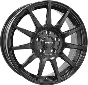7,0X17 MONACO WHEELS RALLYE 5/100 ET35 57,1 - Gloss Black