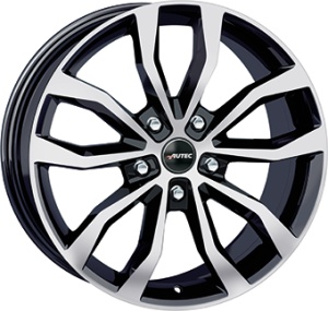 7,5X17 AUTEC UTECA 5/120 ET47 CH65,1 - Gloss Black / Polished