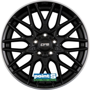 CMS C25 7.5X18 5X108 ET51 63.4 DIAMOND RIM BLACK GLOSS KBA-51784 M+S